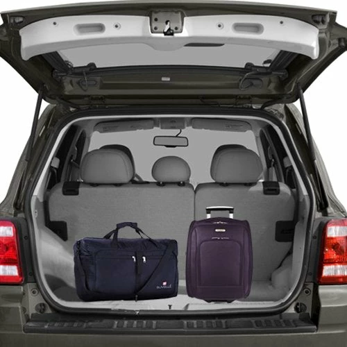 Travelon 18" Wheeled Underseat Bag - Black, With Large 21" Foldable Sporty Duffle Bag (Red) 5 Travelon 18" Wheeled Underseat Bag - Black, With Large 21" Foldable Sporty Duffle Bag (Red) - Image 5