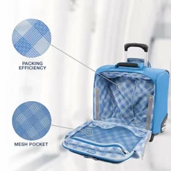 Travelpro Luggage Maxlite 5 16" Lightweight Carry-on Rolling Tote Suitcase, Azure Blue -TRAVELPRO Sales 51RYc88kIfL