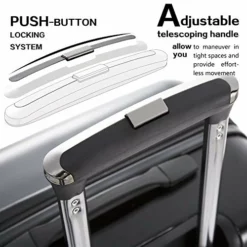 Coolife Luggage Expandable(only 28") Suitcase PC+ABS Spinner Built-In TSA Lock 20in 24in 28in Carry On (white, S(20in_carry On)) 10 Coolife Luggage Expandable(only 28") Suitcase PC+ABS Spinner Built-In TSA Lock 20in 24in 28in Carry On (white, S(20in_carry On)) -TRAVELPRO Sales 51RpnZ2ZicL 68e73c2c 5096 4a7c a50f 67f1aa5255a6