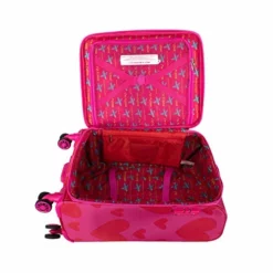 Cloe By Agatha Ruiz De La Prada Checked Medium 24" Inch Luggage With 360º-spinner Wheels In Magenta Color -TRAVELPRO Sales 51S kpeDPEL