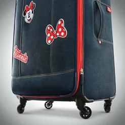 American Tourister Disney Softside Luggage With Spinner Wheels, Minnie Mouse Denim, Checked-Large 28-Inch -TRAVELPRO Sales 51SY2su1MnL