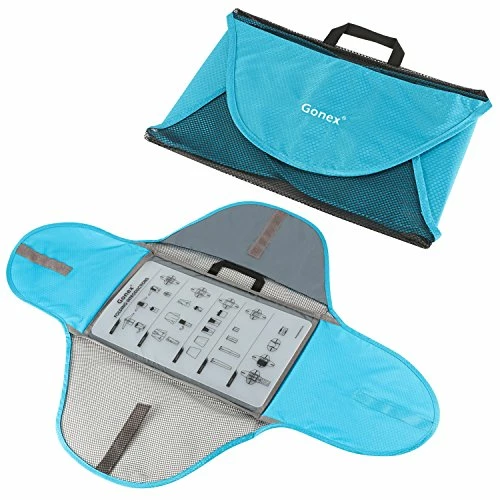 Gonex Packing Folder,18" Travel Garment Bag For Shirt 2pcs Blue 8 Gonex Packing Folder,18" Travel Garment Bag For Shirt 2pcs Blue - Image 8