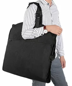 Magictodoor 60" Garment Bag Tri-Fold Gown Length W/Hanging Hook Large Pocket Destination Bag