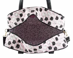 Betsey Johnson Luv CruzIn Cotton Quilted Carry On Weekender Travel Duffel Bag - Black/Blush Cat -TRAVELPRO Sales 51UOLew58iL