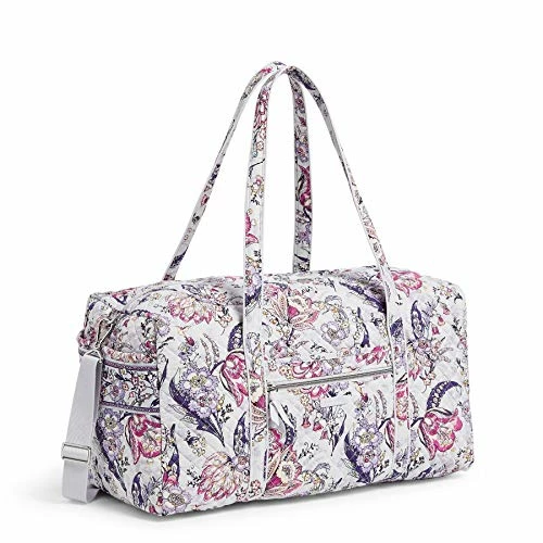 Vera Bradley Women's Cotton Large Travel Duffel Bag, Hummingbird Park, One Size 5 Vera Bradley Women's Cotton Large Travel Duffel Bag, Hummingbird Park, One Size - Image 5