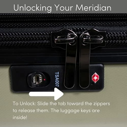 Sherpani Meridian, 22 Inch Travel Hardside Luggage, Durable Hardshell Luggage, Expandable Suitcases With Wheels, Rolling Luggage Carry On, Lightweight Carry On Luggage With Spinner Wheels (Black) 4 Sherpani Meridian, 22 Inch Travel Hardside Luggage, Durable Hardshell Luggage, Expandable Suitcases With Wheels, Rolling Luggage Carry On, Lightweight Carry On Luggage With Spinner Wheels (Black) - Image 4