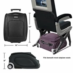 Travelon 18" Wheeled Underseat Bag - Black, With Large 21" Foldable Sporty Duffle Bag (Red) 9 Travelon 18" Wheeled Underseat Bag - Black, With Large 21" Foldable Sporty Duffle Bag (Red) -TRAVELPRO Sales 51XEdLw0jLL