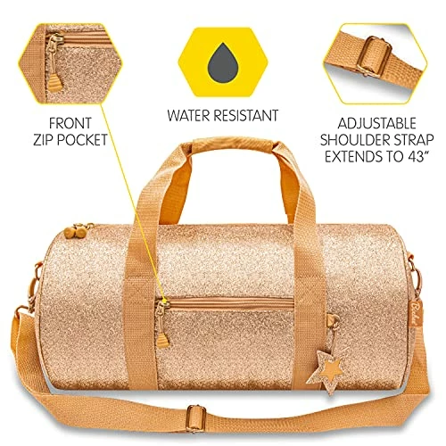 Bixbee Girls' Little Duffle, Gold 5 Bixbee Girls' Little Duffle, Gold - Image 5