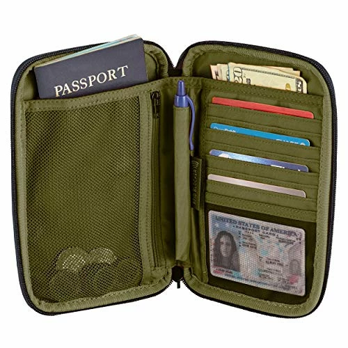 Eagle Creek RFID Travel Zip Organizer, Jet Black, One Size 2 Eagle Creek RFID Travel Zip Organizer, Jet Black, One Size - Image 2