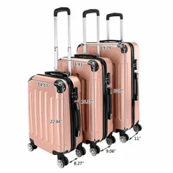 Ochine 3 Piece Set Suitcase Spinner Luggage Sets ABS Trolley Case Lightweight Durable Suitcase Double Wheels Suitcase Carry-On Luggage Suitcases TSA Lock 20/24/28 Inch (Ship From USA) 11 Ochine 3 Piece Set Suitcase Spinner Luggage Sets ABS Trolley Case Lightweight Durable Suitcase Double Wheels Suitcase Carry-On Luggage Suitcases TSA Lock 20/24/28 Inch (Ship From USA) -TRAVELPRO Sales 51XpjWFmYEL