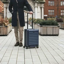 LEVEL8 Carry On Luggage, Road Runner Carry-on Suitcase With Front Pocket, PC Hardside Luggage With Spinner Wheels, TSA Locks - Navy Blue, 20 Inch -TRAVELPRO Sales 51Y8ZN576bL