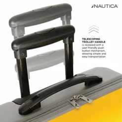 Nautica Hardside Carry On Luggage - 20 Inch Spinner Wheels Suitcase Lightweight Rolling Travel Bag For Under Seat, Yellow/Silver -TRAVELPRO Sales 51YXv 2Bj Q9L
