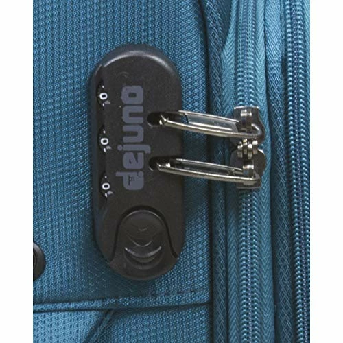 Dejuno Twilight Lightweight Nylon 3-Piece Spinner Luggage Set, Turquoise 4 Dejuno Twilight Lightweight Nylon 3-Piece Spinner Luggage Set, Turquoise - Image 4