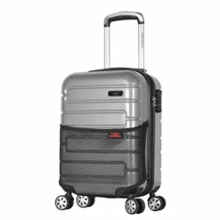 Olympia Nema 18" Carry-on Underseater Spinner W/TSA Lock, Silver