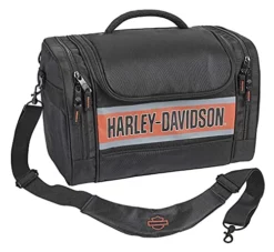 Harley Davidson Harley-Davidson Trailblazer Hop Along Travel Duffel Bag - Black/Rust Vintage