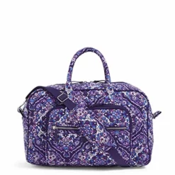 Vera Bradley Cotton Compact Weekender Travel Bag, Regal Rosette