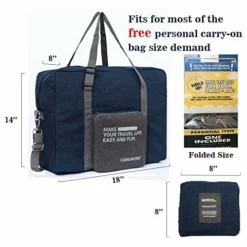 Spirit Airline Personal Item Carry-on Bag Unisex's Lightweight Foldable Duffel Travel Luggage Bag 18 X 14 X 8 Inches(Blue With Strap) 11 Spirit Airline Personal Item Carry-on Bag Unisex's Lightweight Foldable Duffel Travel Luggage Bag 18 X 14 X 8 Inches(Blue With Strap) -TRAVELPRO Sales 51aBswpFcqL