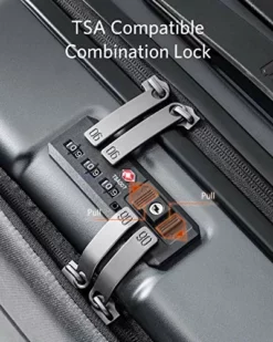 NINETYGO Carry On Luggage 22x14x9 With Spinner Wheels, Hardside Carry On Suitcase With Front Pocket Lock Cover, Super Convenient & Lightweight For Business Travel (20") -TRAVELPRO Sales 51aIajokDgL