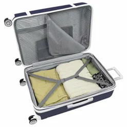 LONDON FOG Vintage Hardside Expandable Spinner Luggage, Midnight Blue, 3-Piece Set -TRAVELPRO Sales 51aazwAOU3L