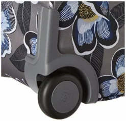 Vera Bradley Recycled Lighten Up Reactive XL Foldable Rolling Duffle Luggage, Blooms Shower -TRAVELPRO Sales 51arKuaADRL