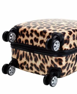 Rockland Safari Hardside Spinner Wheel Luggage, Leopard, Carry-On 20-Inch -TRAVELPRO Sales 51bMZutL37L