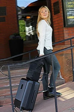 Sherpani Meridian, 22 Inch Travel Hardside Luggage, Durable Hardshell Luggage, Expandable Suitcases With Wheels, Rolling Luggage Carry On, Lightweight Carry On Luggage With Spinner Wheels (Black) 12 Sherpani Meridian, 22 Inch Travel Hardside Luggage, Durable Hardshell Luggage, Expandable Suitcases With Wheels, Rolling Luggage Carry On, Lightweight Carry On Luggage With Spinner Wheels (Black) -TRAVELPRO Sales 51baYgZZf L