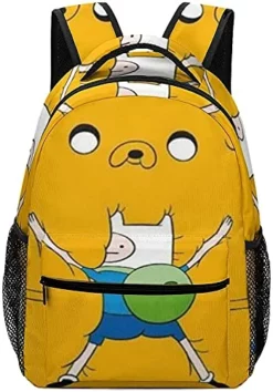Cartoon Anime Adventure Time Kids School Bags Backpack For Students Bookbag Casual Daypack For Women Men