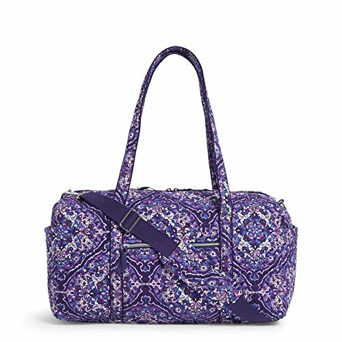 Vera Bradley Women's Cotton Medium Travel Duffel Bag, Regal Rosette, One Size 3 Vera Bradley Women's Cotton Medium Travel Duffel Bag, Regal Rosette, One Size - Image 3