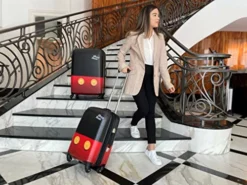 American Tourister Disney Hardside Luggage With Spinner Wheels, Mickey Mouse Pants, Checked-Large 28-Inch -TRAVELPRO Sales 51cdopL RcL