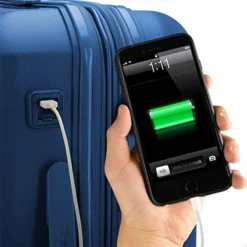 Traveler's Choice Pagosa Indestructible Hardshell Expandable Spinner Luggage, Navy, Carry-on 22-Inch -TRAVELPRO Sales 51cevbO2oKL