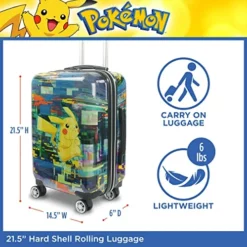 Ful Pokemon Pikachu 21 Inch Rolling Luggage, Hardshell Carry On Suitcase With Wheels, Multicolor (FBML0001-998) 13 Ful Pokemon Pikachu 21 Inch Rolling Luggage, Hardshell Carry On Suitcase With Wheels, Multicolor (FBML0001-998) -TRAVELPRO Sales 51csE 2O6cL