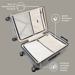 Travelpro Platinum Elite Hardside Expandable Spinner Luggage, Metallic Sand, 2-Piece Set (21/25) -TRAVELPRO Sales 51czirS2MxL