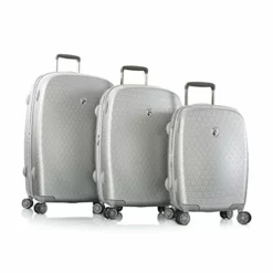 Heys America Motif Neige 3pc Hardside Spinner Set (Silver)