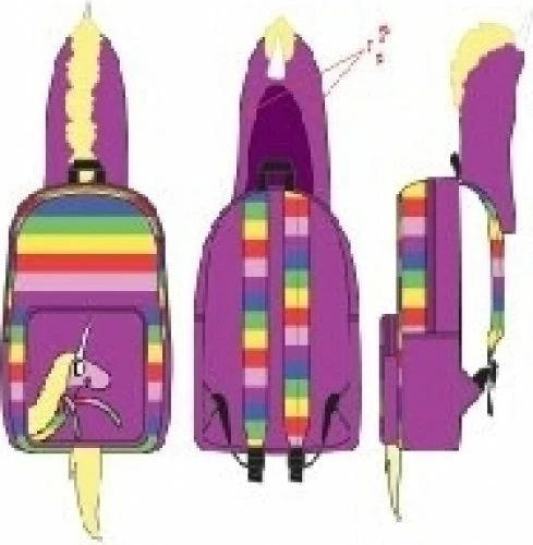 Bioworld Adventure Time Lady Rainicorn Hooded Backpack, Multi-Colored 1 Bioworld Adventure Time Lady Rainicorn Hooded Backpack, Multi-Colored
