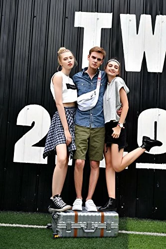 Sondre X Luggage Rolling Wheels Old Fashion Trunk Suitcase PC ABS Spinner Hardshell Carry On With TSA Lock 20" 24" 26" 29"(White) 7 Sondre X Luggage Rolling Wheels Old Fashion Trunk Suitcase PC ABS Spinner Hardshell Carry On With TSA Lock 20" 24" 26" 29"(White) - Image 7