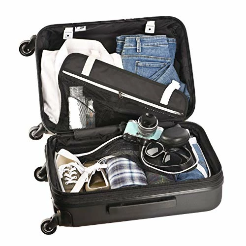 Sherpani Meridian, 22 Inch Travel Hardside Luggage, Durable Hardshell Luggage, Expandable Suitcases With Wheels, Rolling Luggage Carry On, Lightweight Carry On Luggage With Spinner Wheels (Black) 7 Sherpani Meridian, 22 Inch Travel Hardside Luggage, Durable Hardshell Luggage, Expandable Suitcases With Wheels, Rolling Luggage Carry On, Lightweight Carry On Luggage With Spinner Wheels (Black) - Image 7