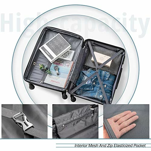 Merax Luggage Set Expandable 3 Piece Sets With TSA Lock, Lightweight Hardside Luggage With Spinner Wheels 3 Merax Luggage Set Expandable 3 Piece Sets With TSA Lock, Lightweight Hardside Luggage With Spinner Wheels - Image 3