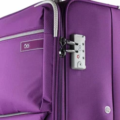 Cloe Checked Large 28 Inch Water-Resistant Luggage With 360º-spinner Wheels In Purple Color -TRAVELPRO Sales 51gTy9Dxg5L
