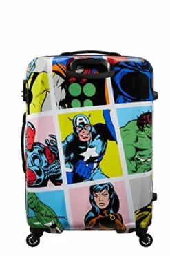 American Tourister Unisex_Adult Luggage Suitcase, Multicolored (Marvel Pop Art), L (75 Cm-88 L) -TRAVELPRO Sales 51gribKWCFL