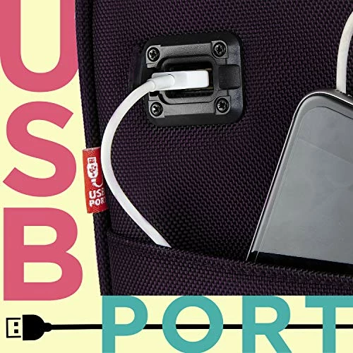 TPRC 15-Inch Under Seat Carry-On Bag, Purple, Underseater 4 TPRC 15-Inch Under Seat Carry-On Bag, Purple, Underseater - Image 4