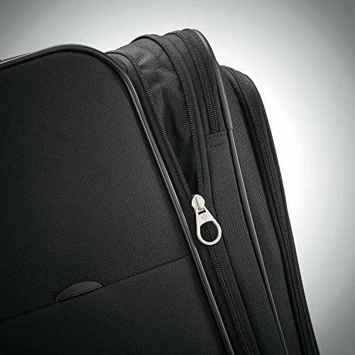 Samsonite Ascella X Softside Expandable Luggage With Spinner Wheels, Black, Checked-Large 29-Inch 3 Samsonite Ascella X Softside Expandable Luggage With Spinner Wheels, Black, Checked-Large 29-Inch - Image 3
