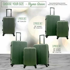 Wrangler Auburn Hills Hardside Spinner Luggage, Thyme Green, Carry-On 20-Inch -TRAVELPRO Sales 51i25 QAGAL