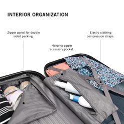 Kenneth Cole Reaction Out Of Bounds Luggage Collection Lightweight Durable Hardside 4-Wheel Spinner Travel Suitcase Bags, Midnight Black, 2-Piece Set (20" & 28") -TRAVELPRO Sales 51iCIHm8sIL e8c8c3cf e0ff 4ff9 a79b e391de0083e3