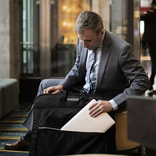 Prottoni 44-inch Garment Bag For Travel – Water-Resistant Carry-On Suit Carrier 7 Prottoni 44-inch Garment Bag For Travel – Water-Resistant Carry-On Suit Carrier - Image 7