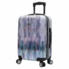 Steve Madden 20 Inch Carry On Luggage Collection - Scratch Resistant (ABS + PC) Hardside Suitcase - Designer Lightweight Bag With 8-Rolling Spinner Wheels (Diamond)