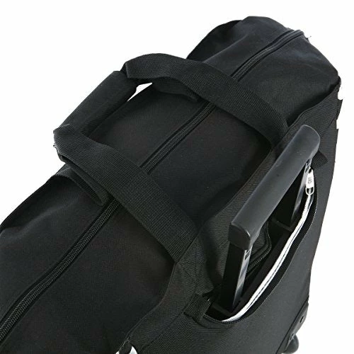 Olympia Luggage Rolling Printed Shopper Tote, Black, One Size 4 Olympia Luggage Rolling Printed Shopper Tote, Black, One Size - Image 4