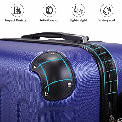 Sandinrayli Luggage Set, Lightweight & Durable Travel Suitcase With Spinner Wheels, 20” 24” 28” Hardside Spinner Set 3 Sandinrayli Luggage Set, Lightweight & Durable Travel Suitcase With Spinner Wheels, 20” 24” 28” Hardside Spinner Set - Image 3