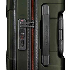Briggs & Riley Torq Hardside Carry On Luggage With Spinner Wheels 22 Inch. USB Charging Port, TSA-Friendly Locks, Easy Access Hinged Front Pocket, Green -TRAVELPRO Sales 51lJnD5PPWL