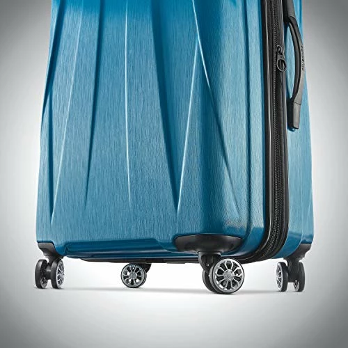Samsonite Centric 2 Hardside Expandable Luggage With Spinner Wheels, Caribbean Blue, Checked-Medium 24-Inch 4 Samsonite Centric 2 Hardside Expandable Luggage With Spinner Wheels, Caribbean Blue, Checked-Medium 24-Inch - Image 4