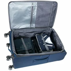 Kenneth Cole Reaction Rugged Roamer Luggage Collection Lightweight Softside Expandable 8-Wheel Spinner Travel Suitcase Bag, Navy, 2-Piece (20" Carry-On / 28" Check Size) -TRAVELPRO Sales 51lZ MSfRJL